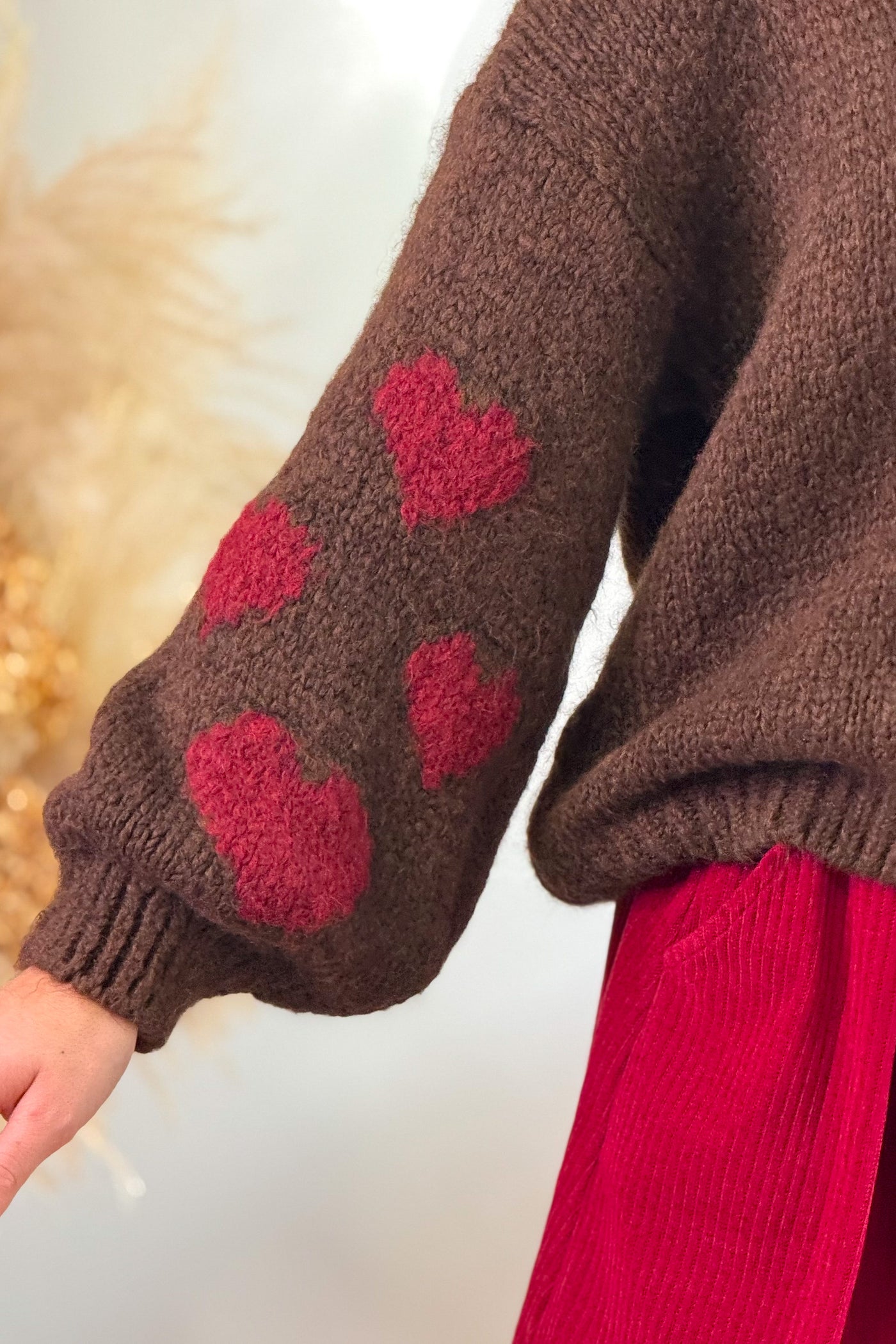 Gilet " Coeurs" Choco