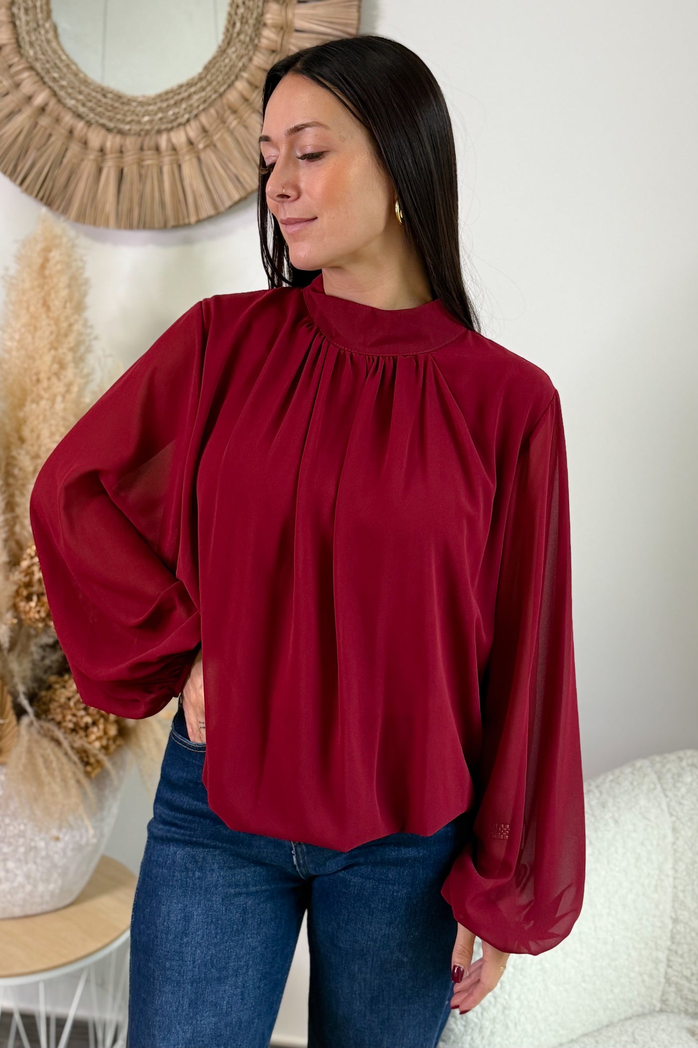 Blouse Hortense Bordeaux