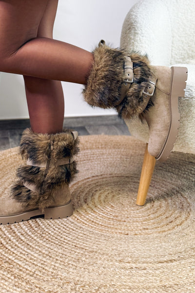 Bottes Fourrure Anne-So Beige