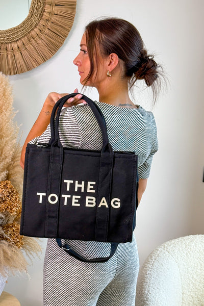 The Tote Bag En Jeans Noir Grand Format (15265757692229)