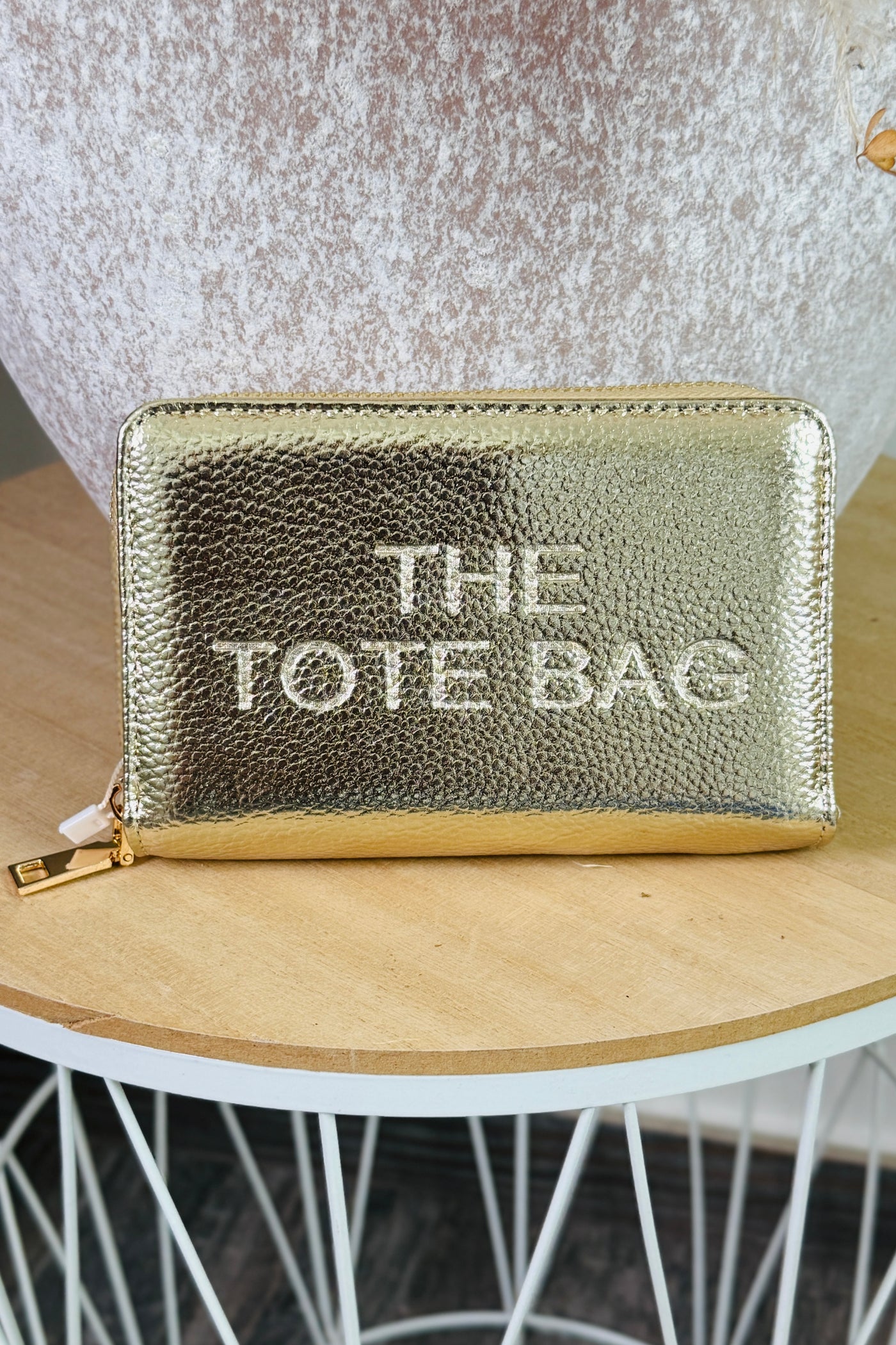 Portefeuille Tote Bag Moyen Rose Doré (15266110865733) (15266110603589)