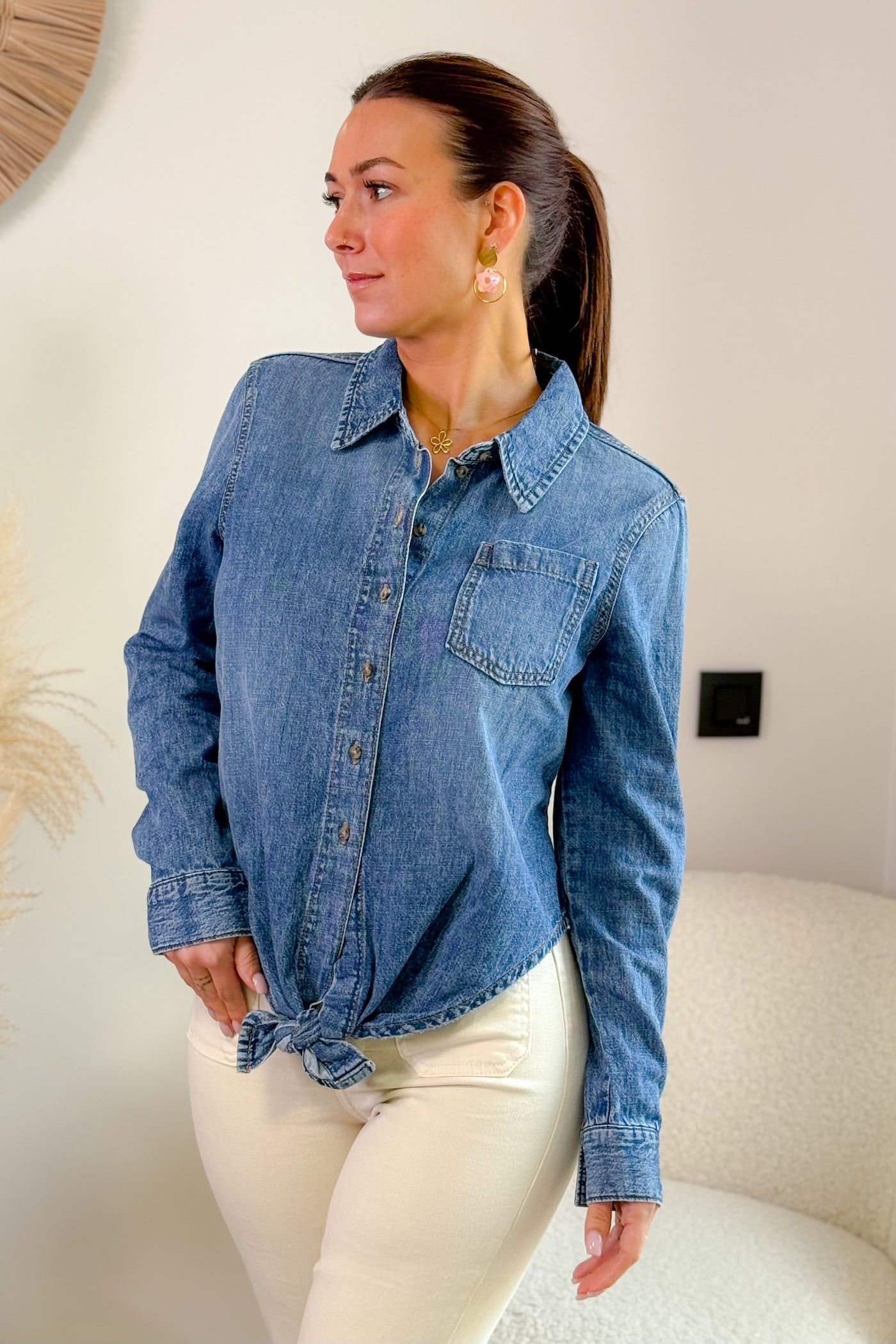 Chemise Sevigny à nouer En Jeans Only (14904648761669)