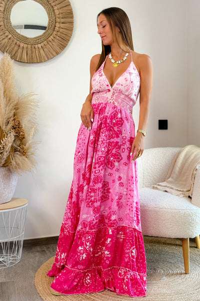 Longue Robe Adriana Bandana Fuchsia (15157124038981)