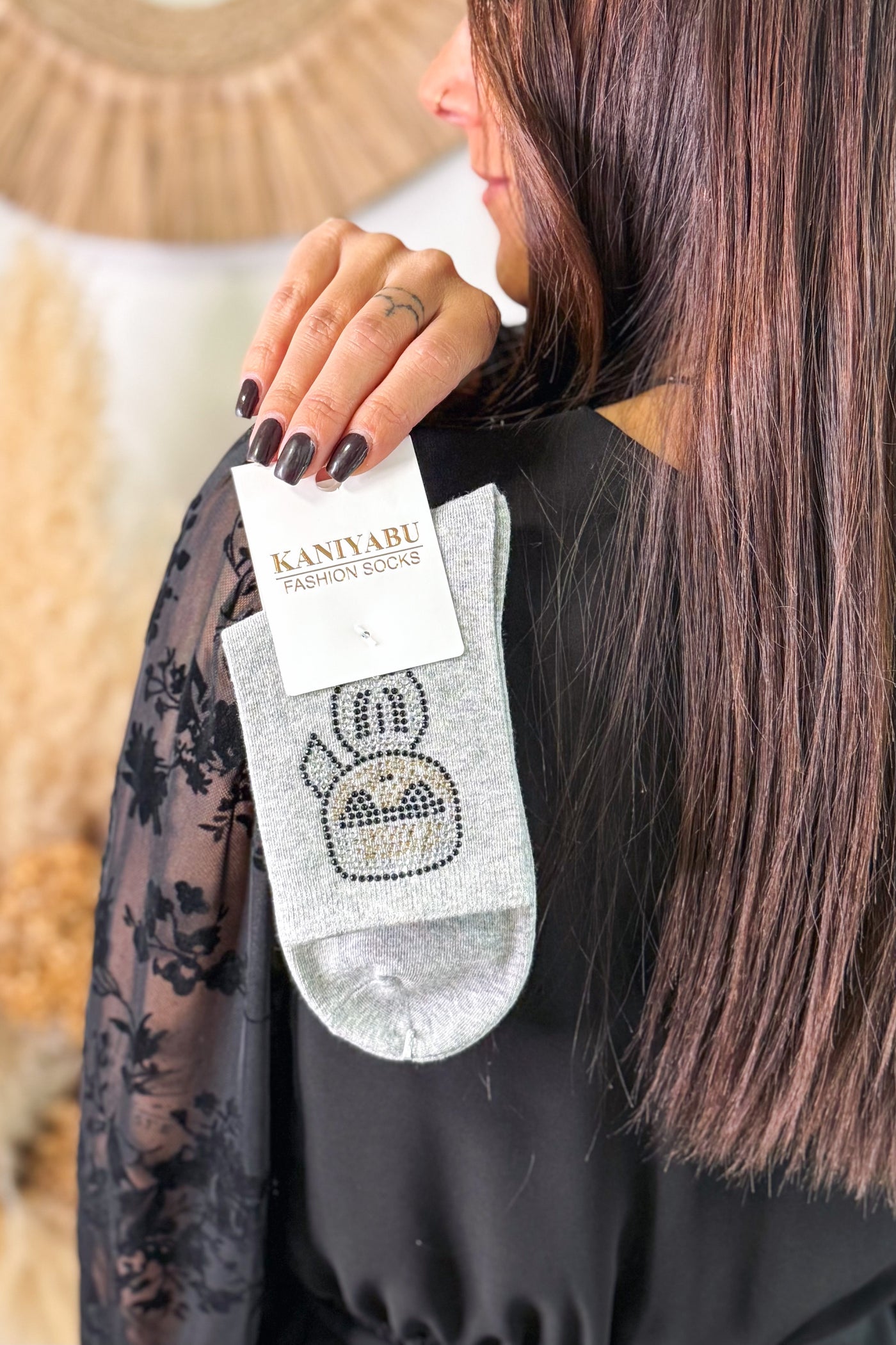 Chaussettes Karline Gris