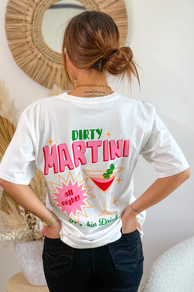 T-Shirt " Martini" Blanc (15242511515973)