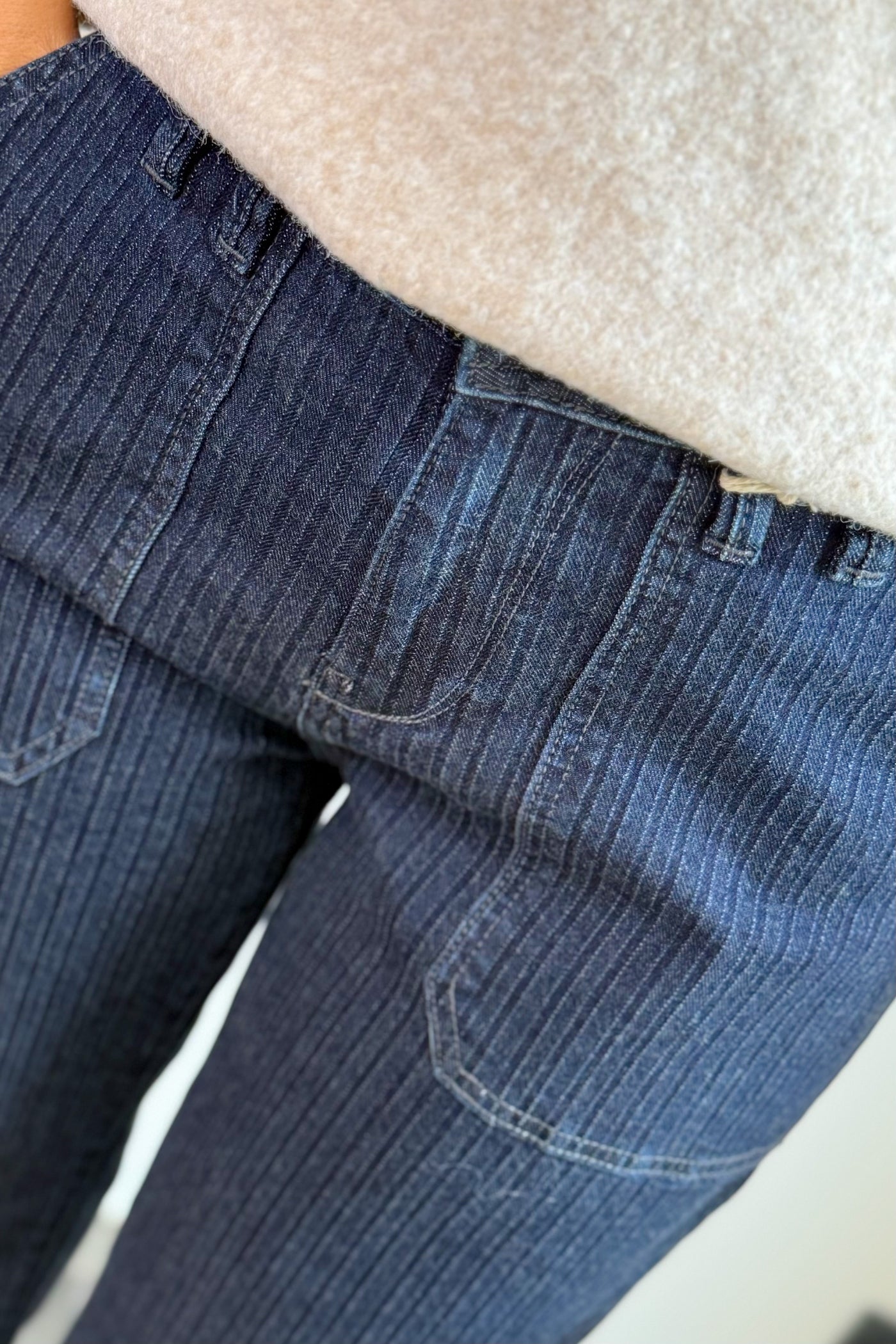 Jeans Jana Ligné Bleu Red Button (15255394189637)
