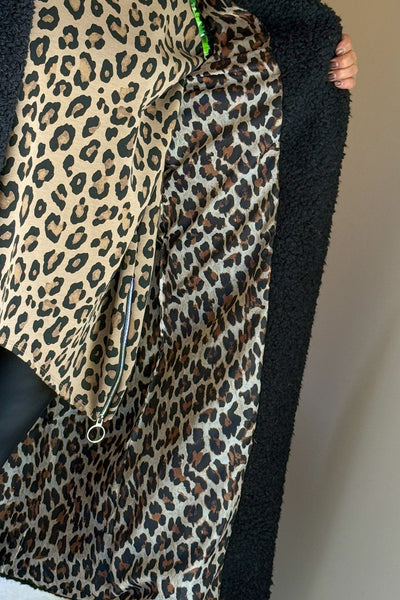 Long Gilet Teddy Dianne Noir