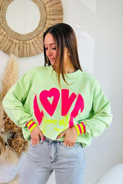 Sweat " Love" Vert (15038229905733)