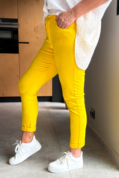 Jeans Straight Nina Carter Jaune P199-22 (15079417020741)