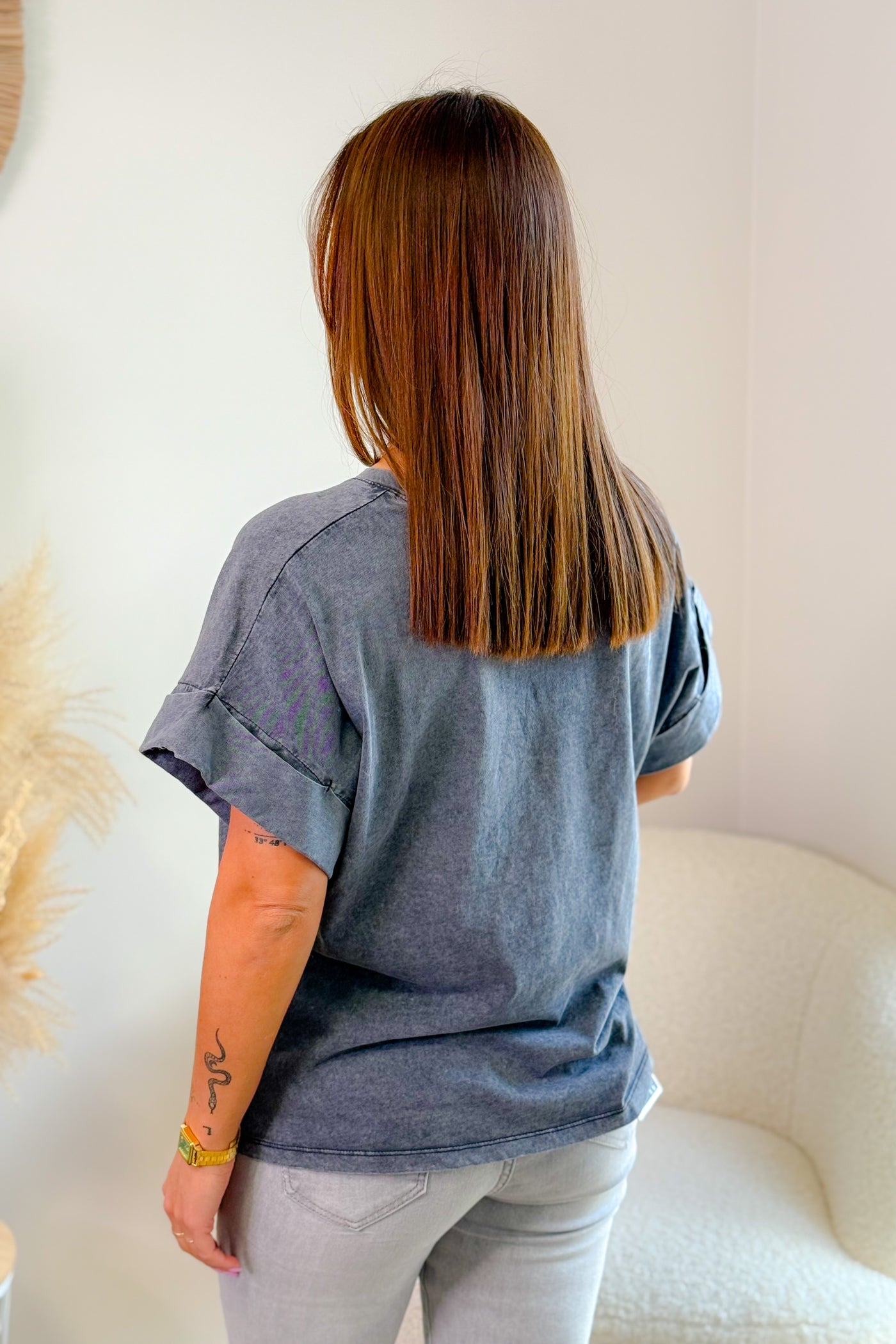T-Shirt Ourson Noir Délavé (14964520059205)