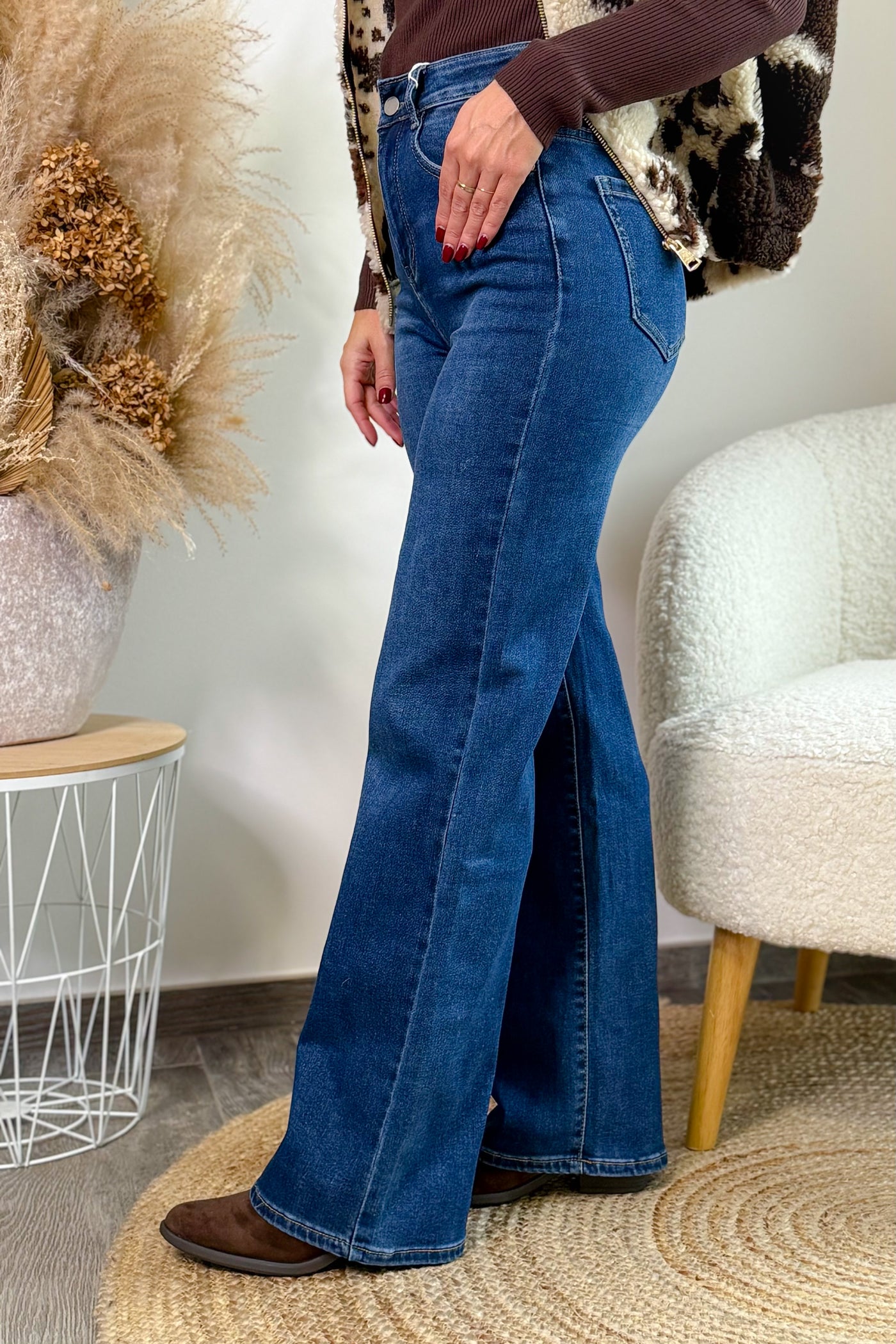 Jeans Wide Leg M2195-1 Bleu