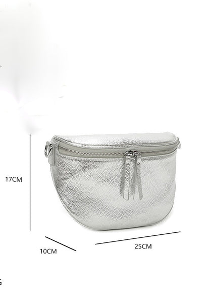 Sac Banane Annie Silver Métallisé (9612767822149)