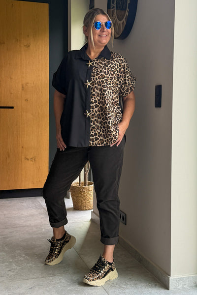 Chemise Ariela Noir/Léopard GT (15353830703429) (15353831719237)
