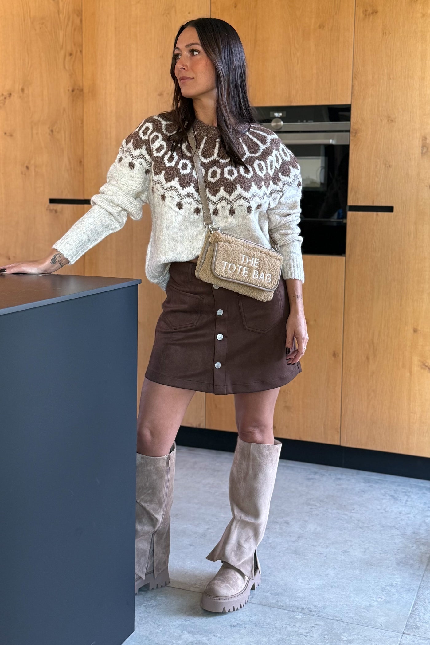 Pochette Tote Bag Teddy Camel Clair