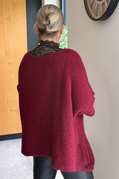 Pull Bouclette Sabine Bordeaux GT