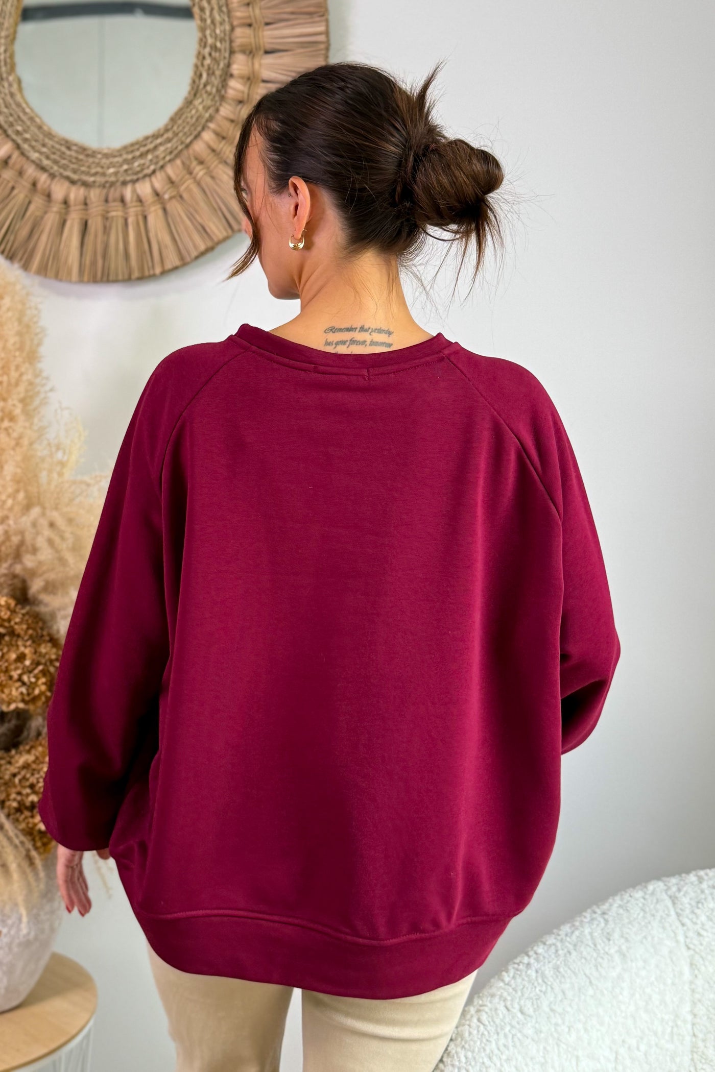 Sweat " Ciao" Bordeaux (15314651873605)