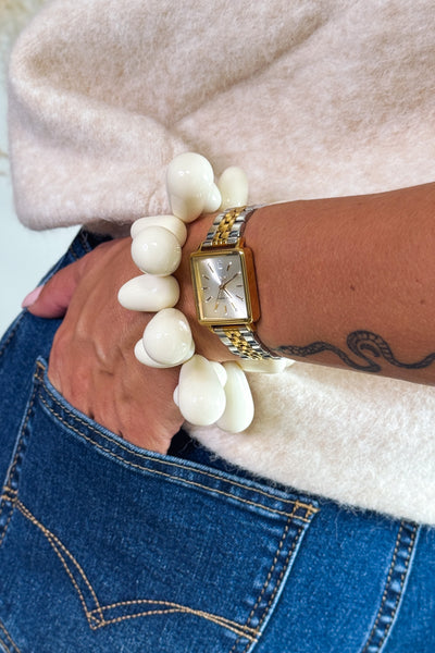Bracelet " Goutte" Blanc (15280847651141)