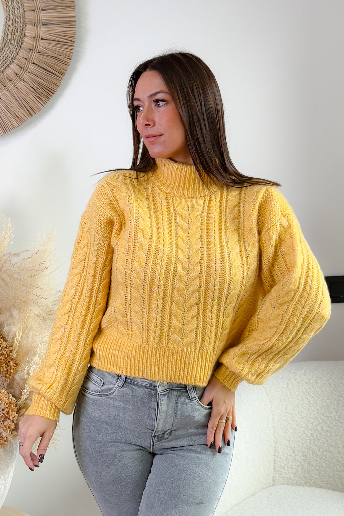 Pull Lida Jaune Only (14843814838597)