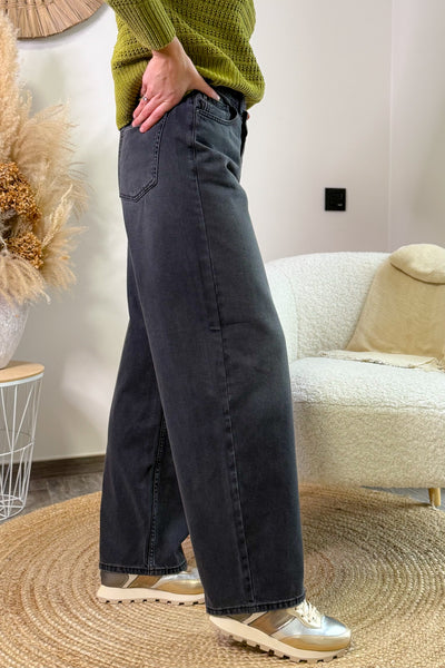 Jeans Giorgia Baggy Straight Gris Only