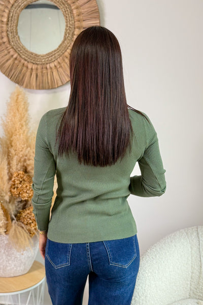 Top Manches Longues Bonita Kaki