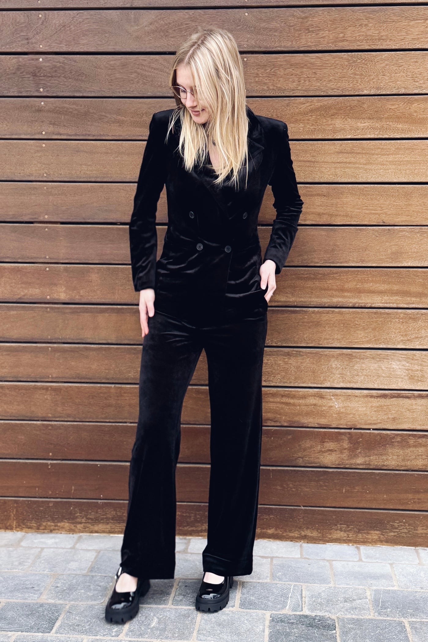 Blazer Velours Astrid Noir Only