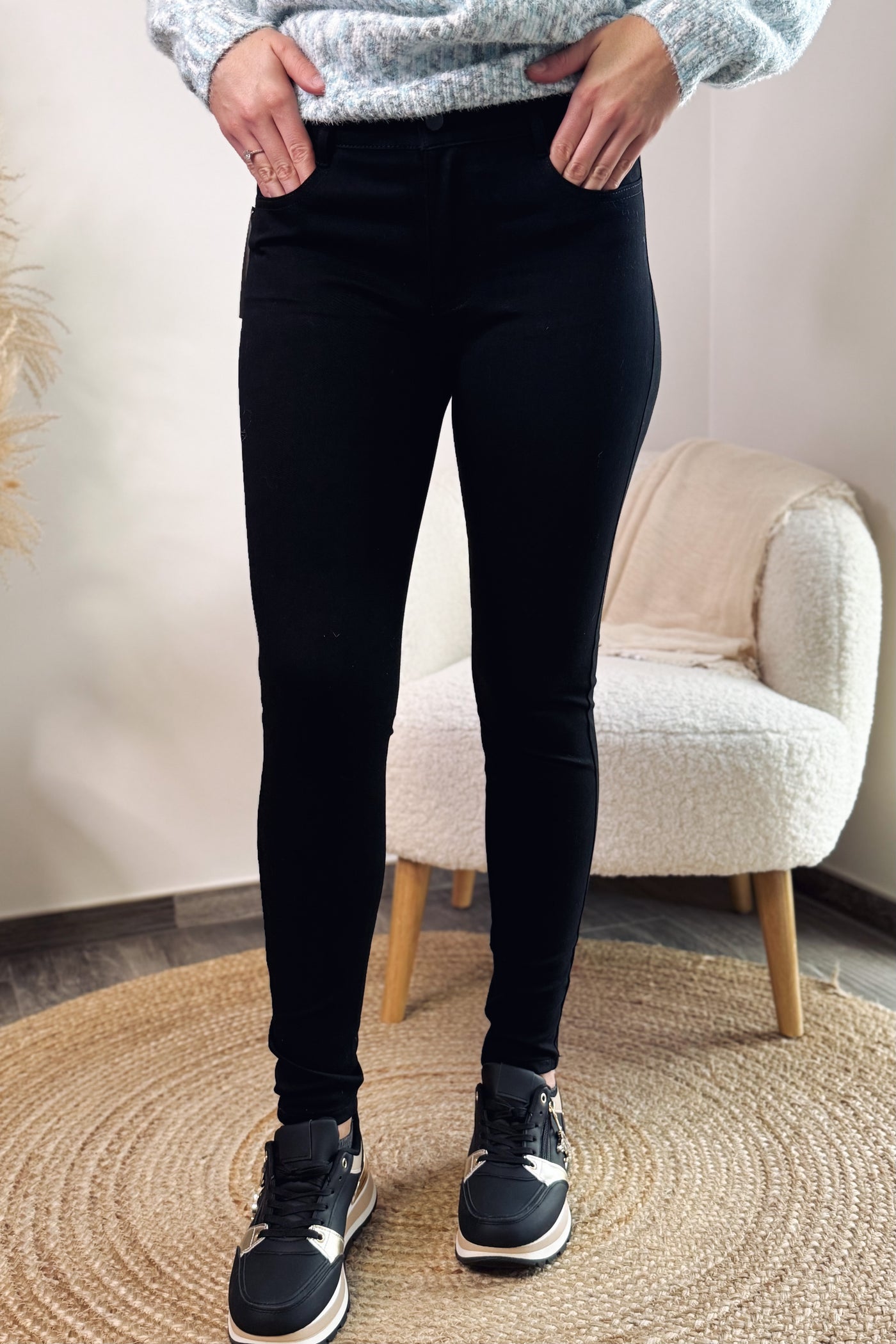 Pantalon Style Legging Noir