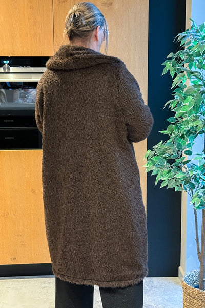 Manteau Alistair Fausse Fourrure Choco GT