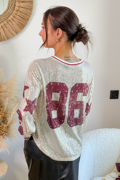 T-Shirt Sequin 86 Bordeaux (15265482244421)