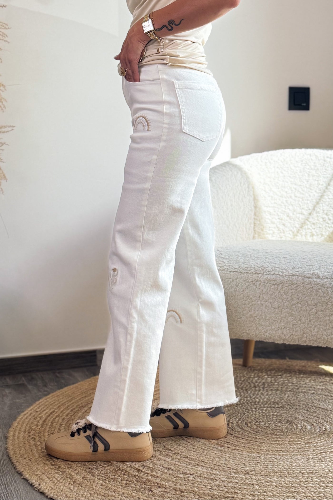 Jeans M672-1 Blanc (15156751499589)