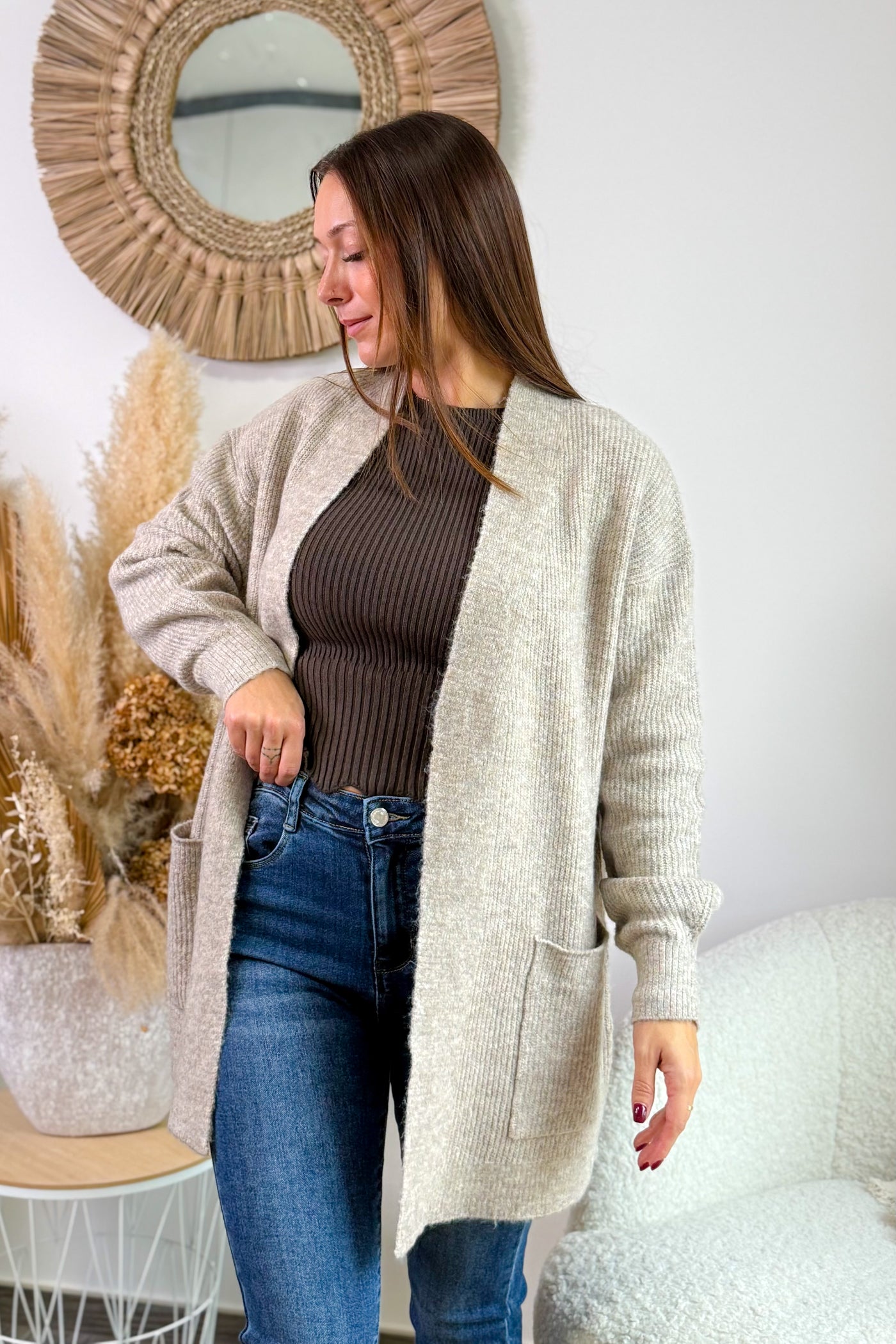 Gilet Sandrine Taupe JDY (15345011982661)