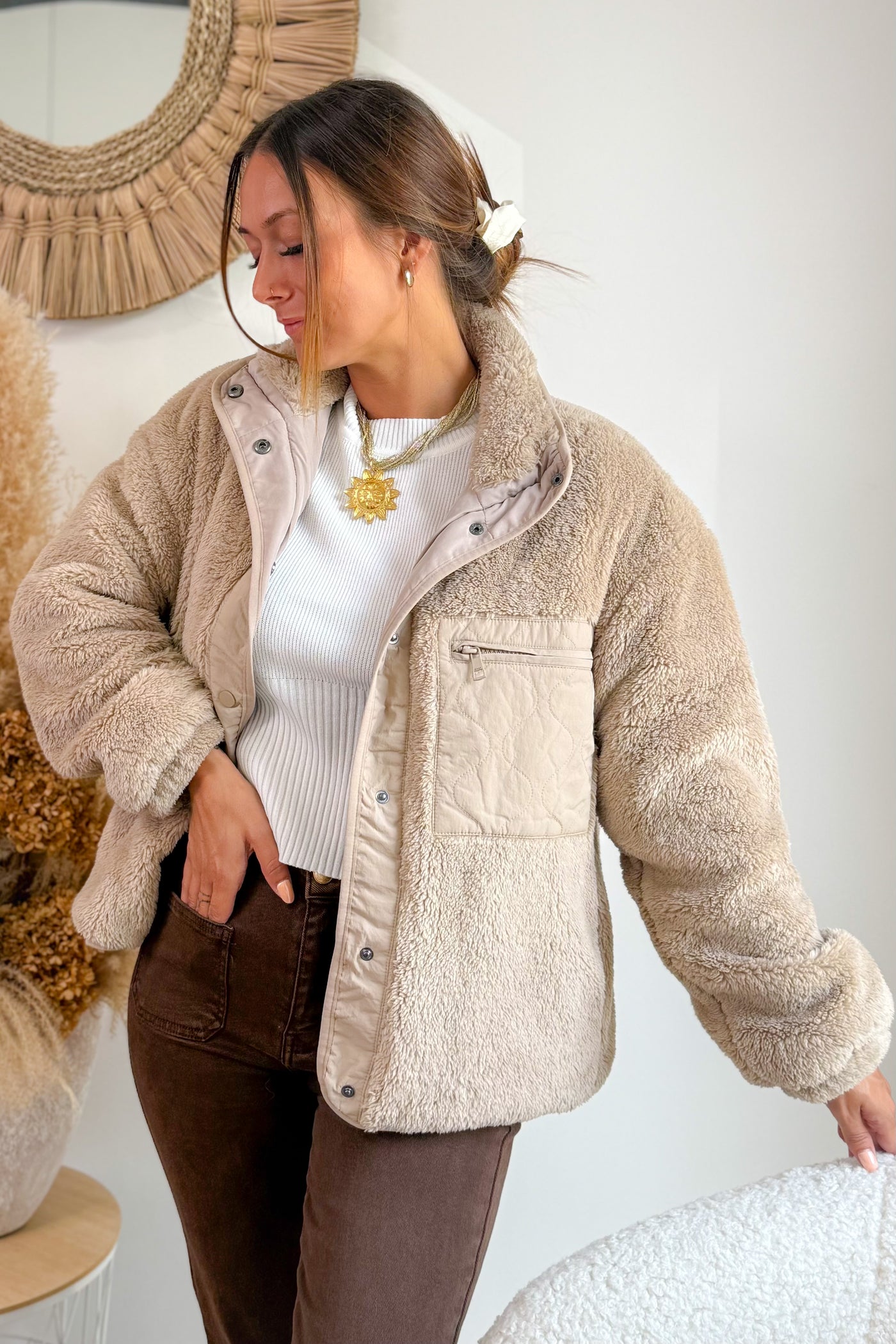 Veste Polar Contact Beige Only (15197645898053)