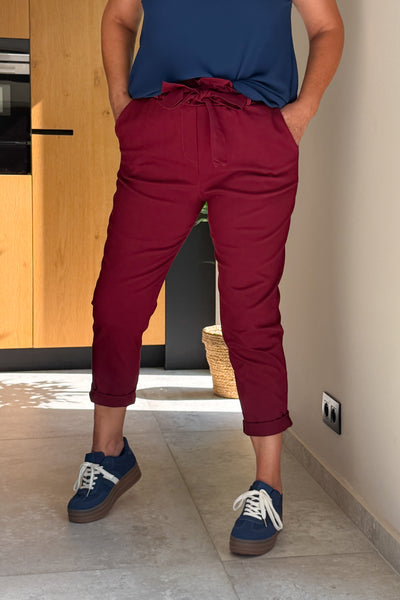 Pantalon A Nouer Maelysa Bordeaux GT (42/48) (15162663600453)