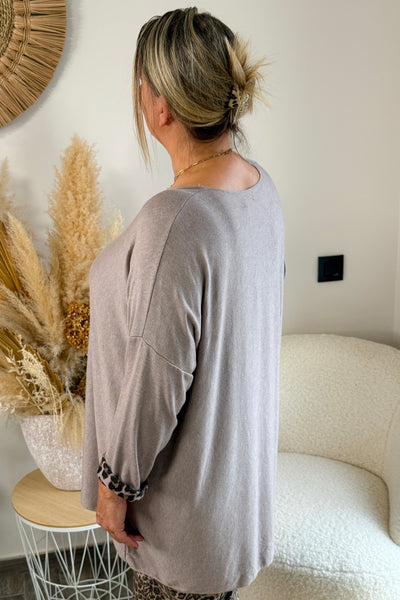 Pull Fin Moïra Taupe GT (42/48) (9722596229445)