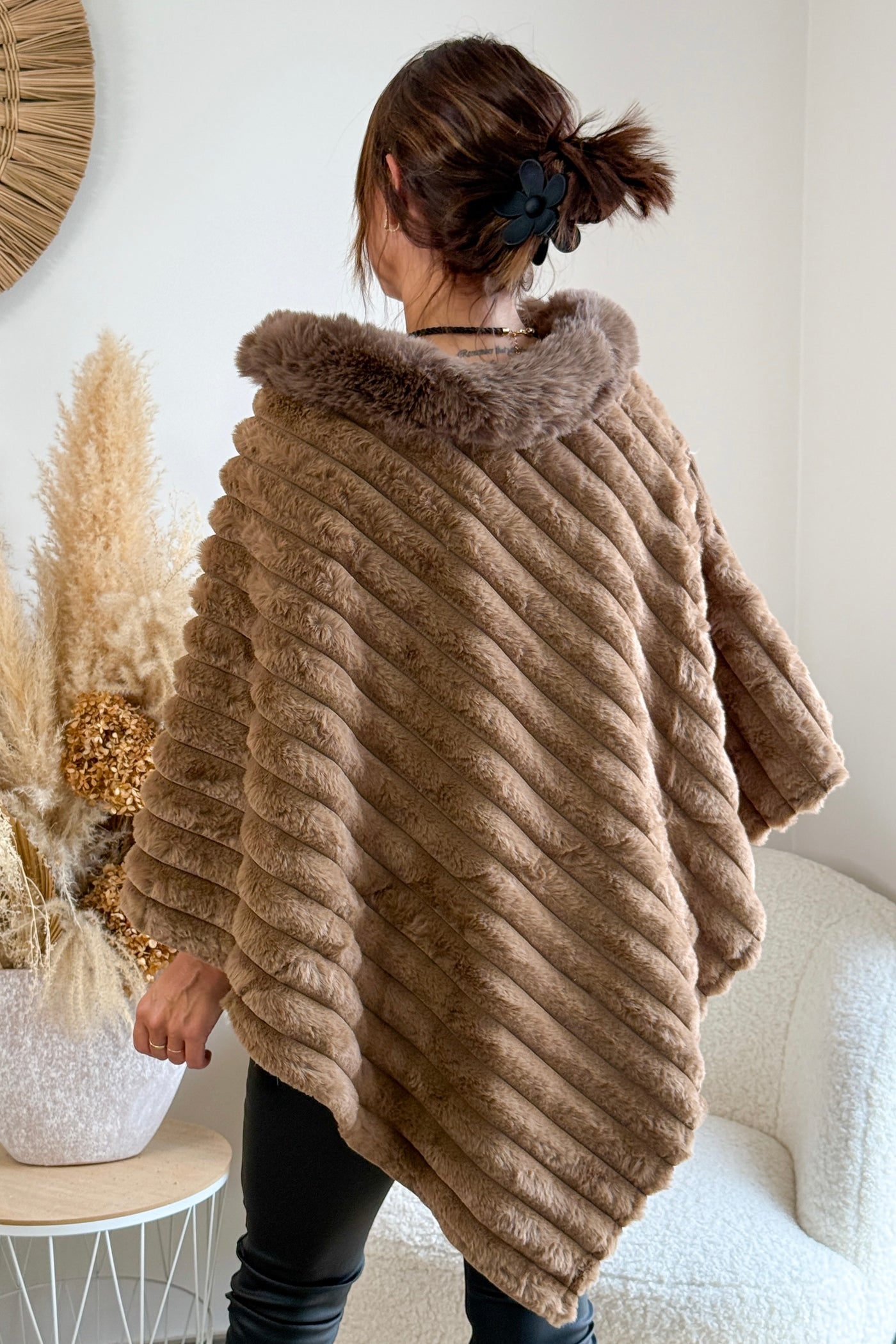 Poncho Odélie Taupe (9719866786117)