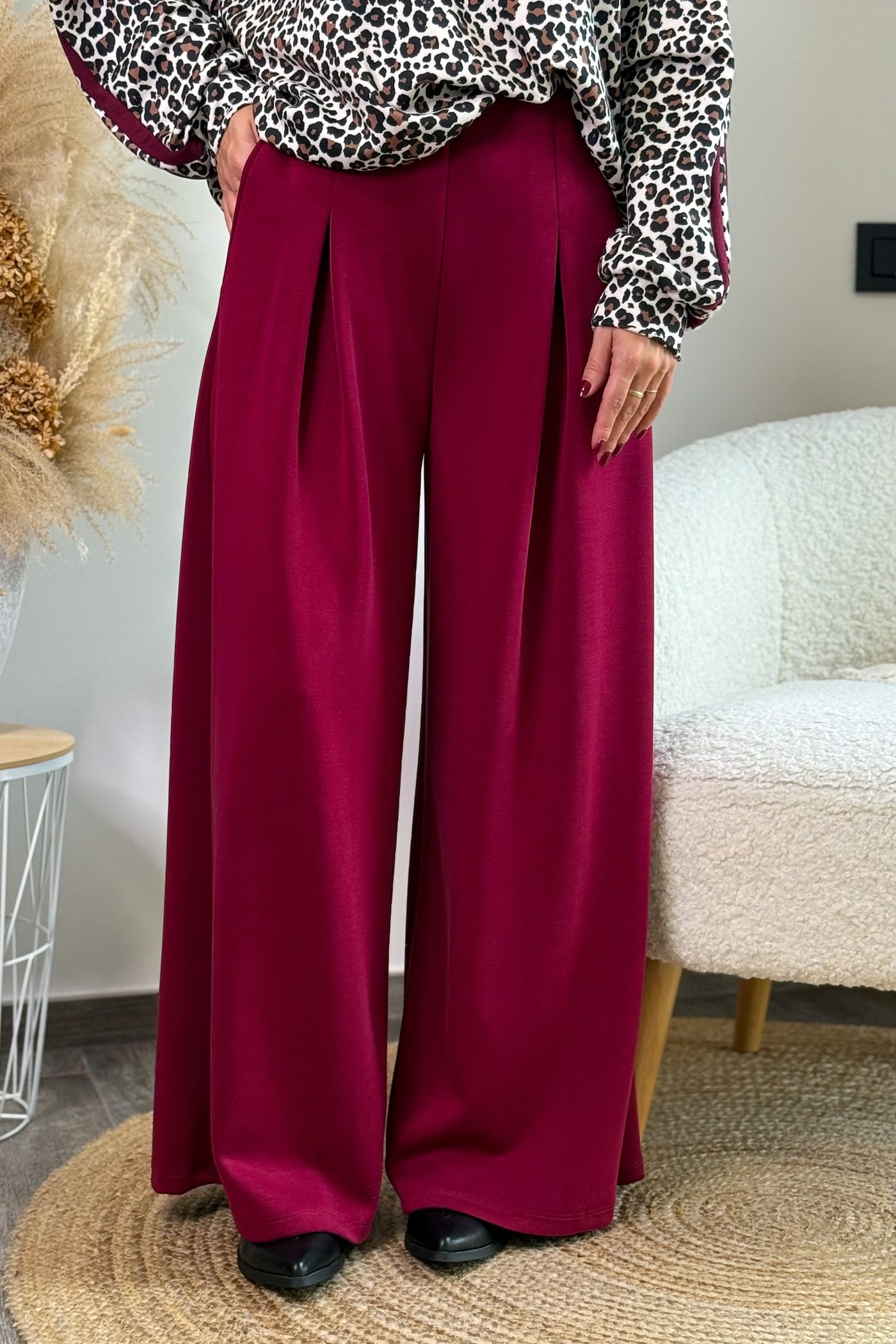 Pantalon Sylva Bordeaux