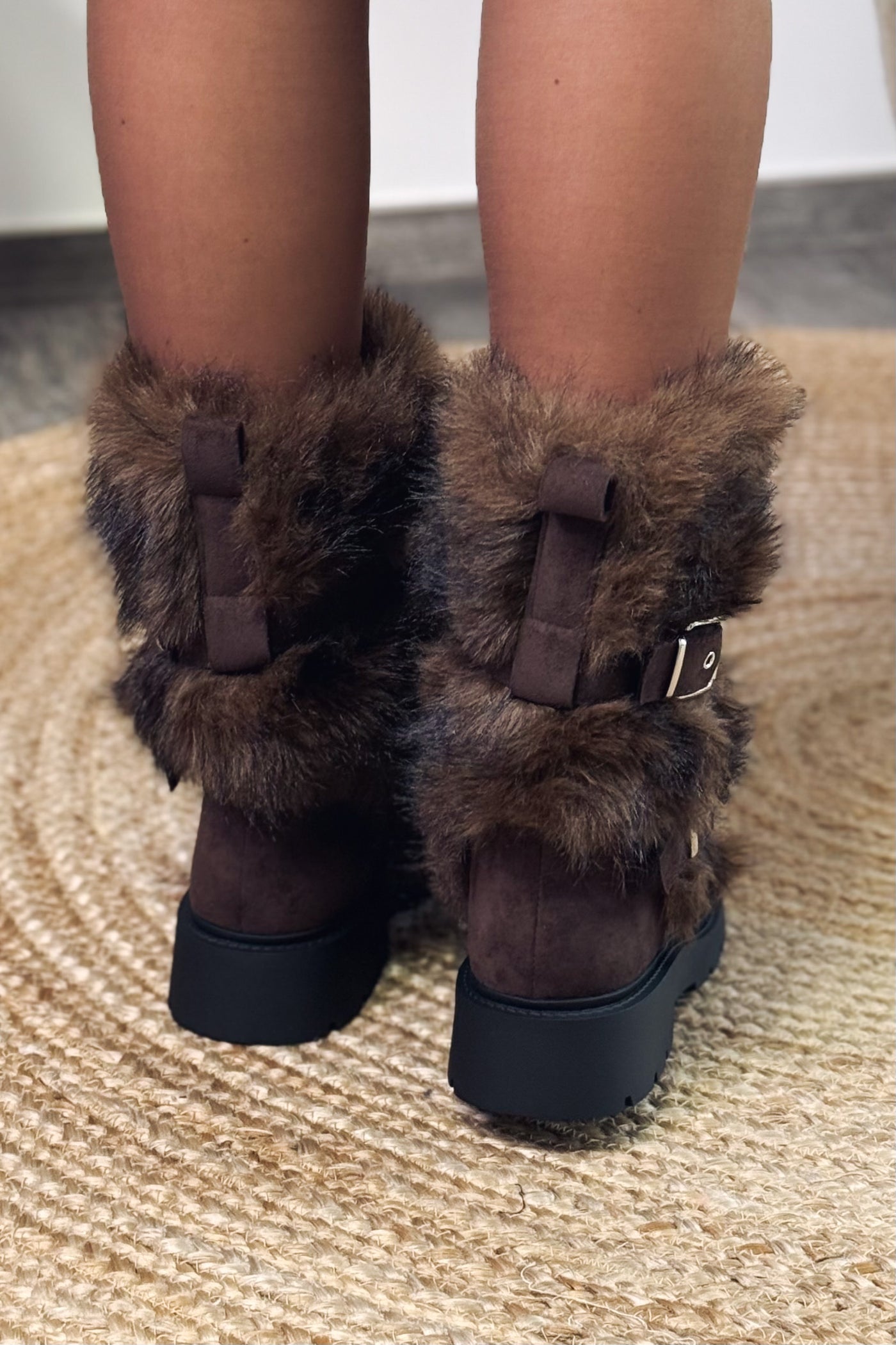 Bottes Fourrure Anne-So Choco