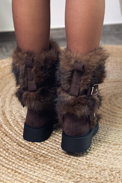Bottes Fourrure Anne-So Choco