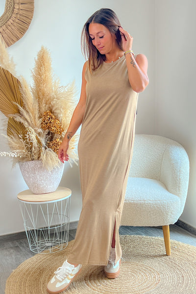 Robe Longue Dalila Camel JDY (9633677738309)