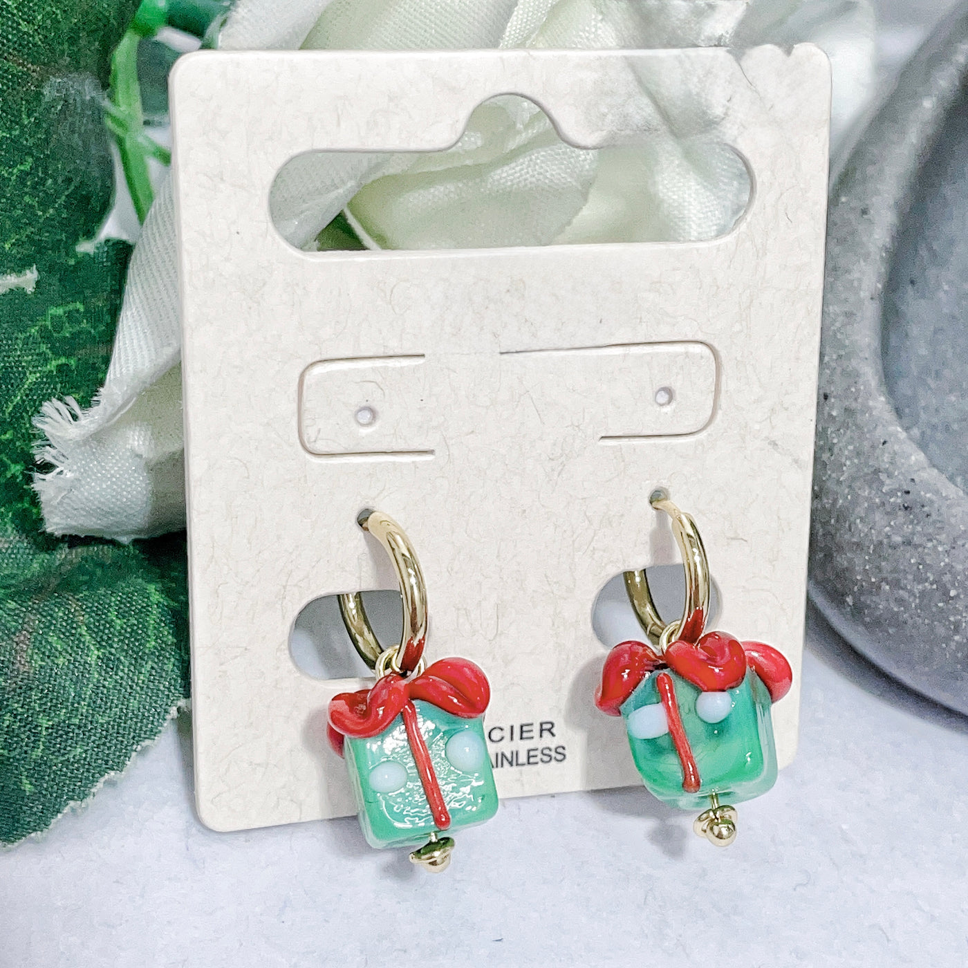 Boucle D'Oreille De Noël Cadeaux