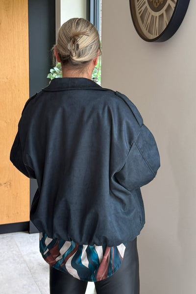 Veste Louane Suédine Noir GT