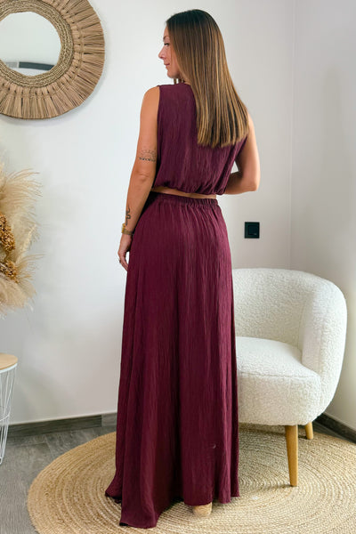 Ensemble Top Jupe Krimba Bordeaux (15157021966661)
