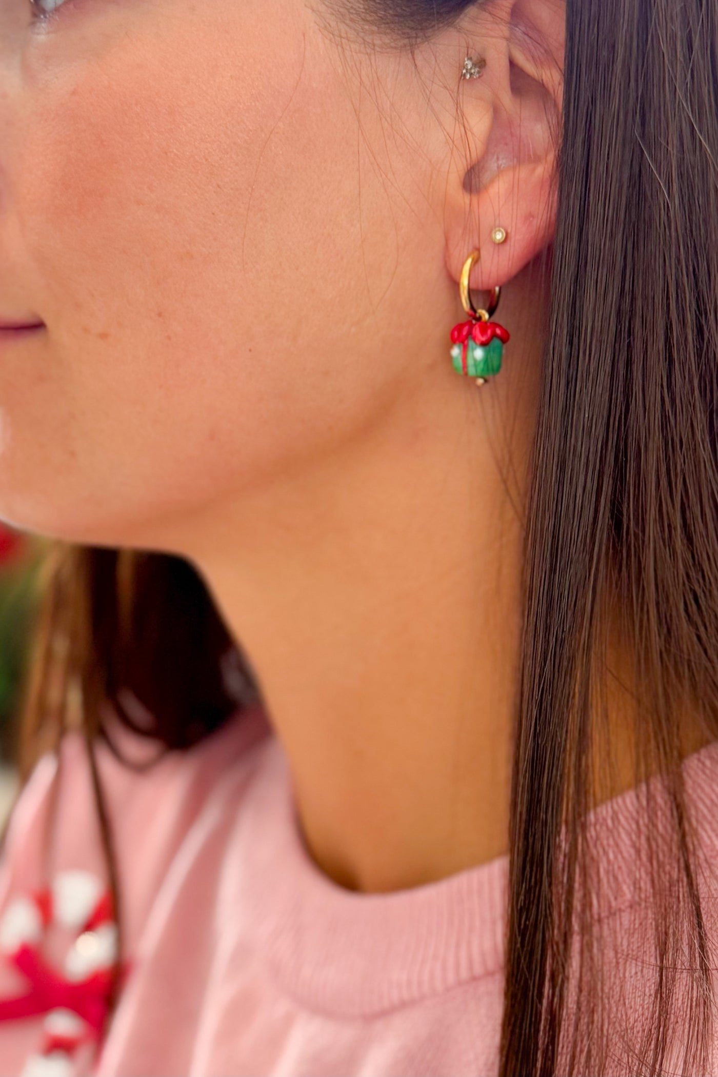 Boucle D'Oreille De Noël Cadeaux