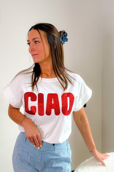 T-Shirt "Ciao" Rouge (15054833385797)