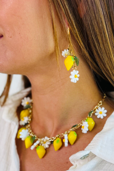 Boucles d'Oreille Breloque Citron (15063343071557)