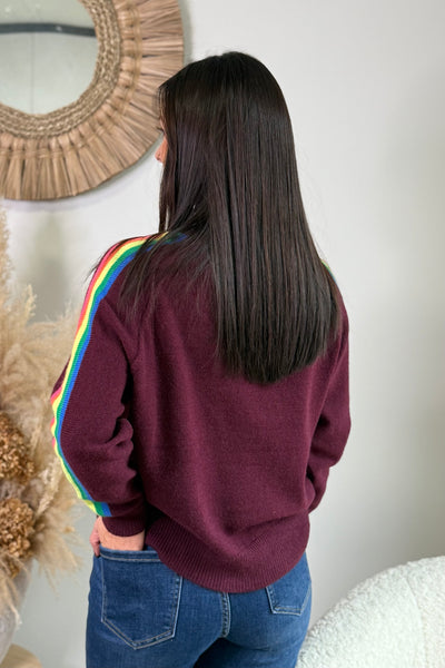 Pull " Life Isn't Perfect...." Bordeaux