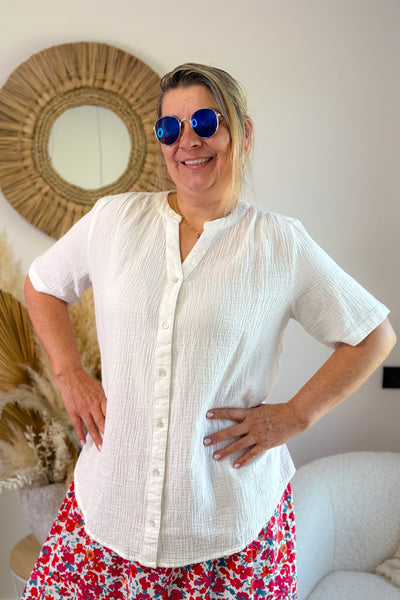 Chemise CarThyra Gaze De Coton Blanc Only Carmakoma (15020379242821)