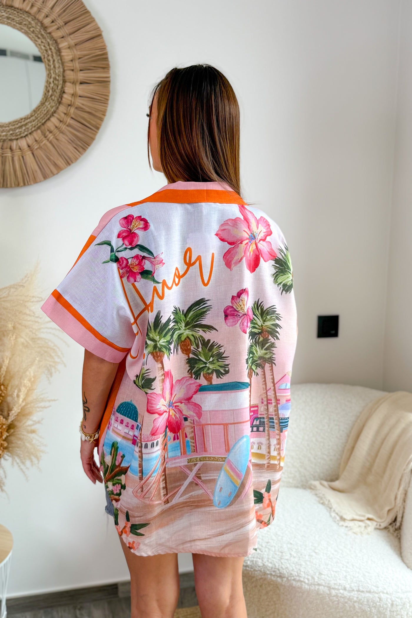 Chemise " Amour" Orange (15104136282437)