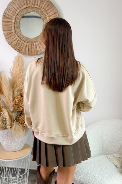 Sweat " Ciao" Beige (15345003200837)