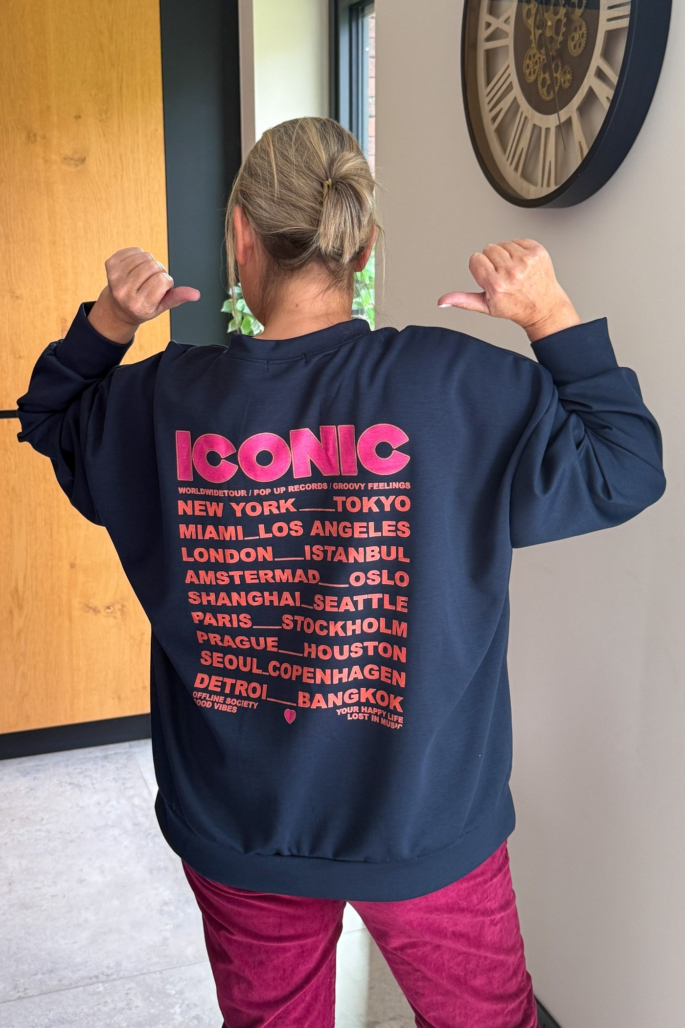 Sweat " Iconic" Bleu Marine GT (15353675743557)