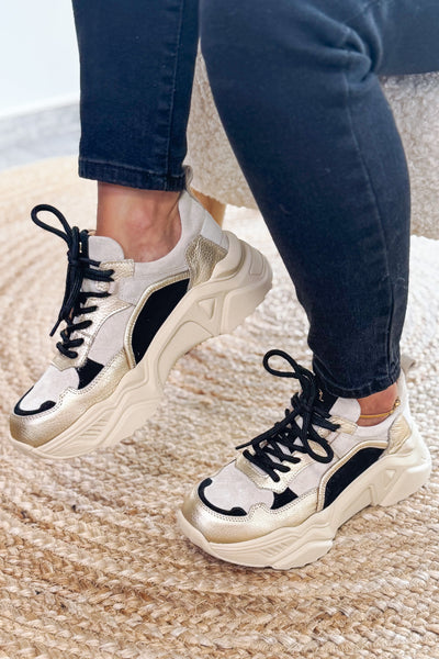 Basket Shelly Noir/Doré/Beige (15197630726469)